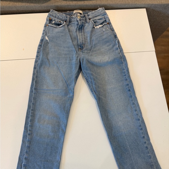 Abercrombie & Fitch Denim - Abercrombie & Fitch Light Blue Straight Leg Jeans